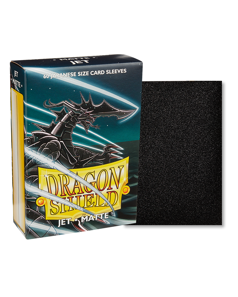 Dragon Shield - 60 protège-cartes japanese size Mat - jet