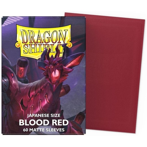 Dragon Shield - 60 protège-cartes japanese size Mat - Blood red