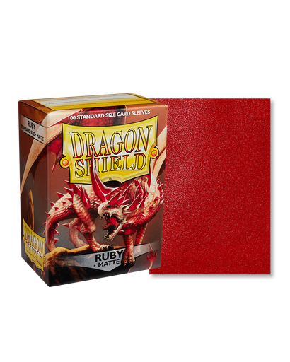 Dragon Shield - 100 protège-cartes standard size Mat - ruby