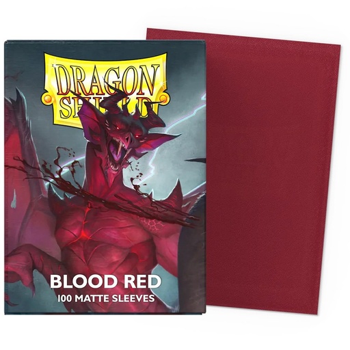 Dragon Shield - 100 protège-cartes standard size Mat - Blood red